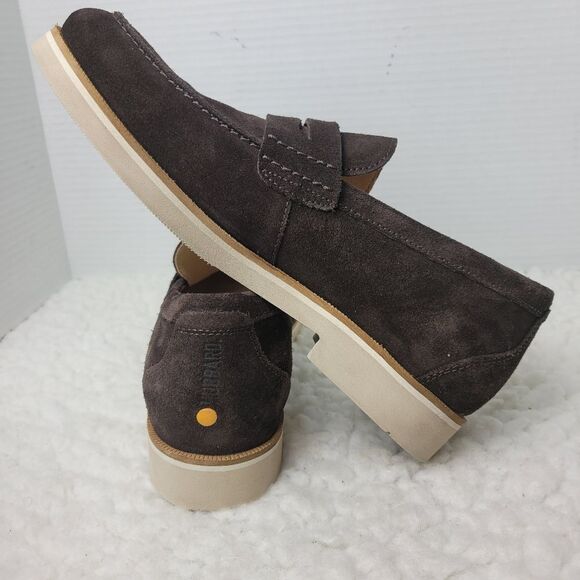 Samuel Hubbard "Tailored Traveler" Mens Size 8 Penny Loafer Coffee Suede - Picture 6 of 10